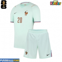 Frankreich Desire Doue #20 Auswärts Trikotsatz Kinder WM 2026 Kurzarm (+ Kurze Hosen)